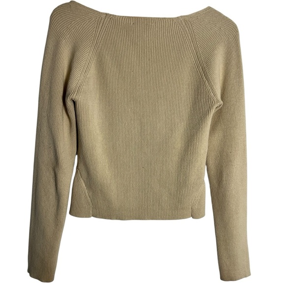 Astr Cream Ribbed Knit Top - Picture 3 of 4